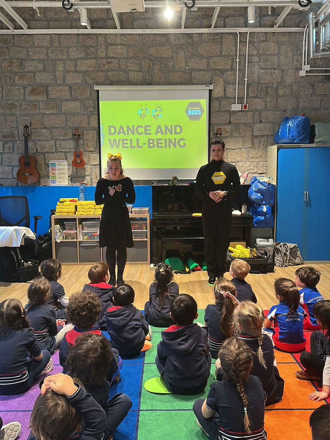 Movement, music and mindset in action 💛

Today we brought our Dance & Well‑Being programme into the classroom, using ballroom‑inspired activities to help young learners move, listen and work together.

Through simple partner steps, team games and clear challenges, students practised coordination, focus and confidence all while having fun in a structured environment.

If your school is looking to add a high‑energy dance and wellbeing block to the timetable, BallroomBees now partners with kindergartens and primary schools across Hong Kong.

📩 DM us or email info@ballroombees.com to chat about bringing this programme to your students.